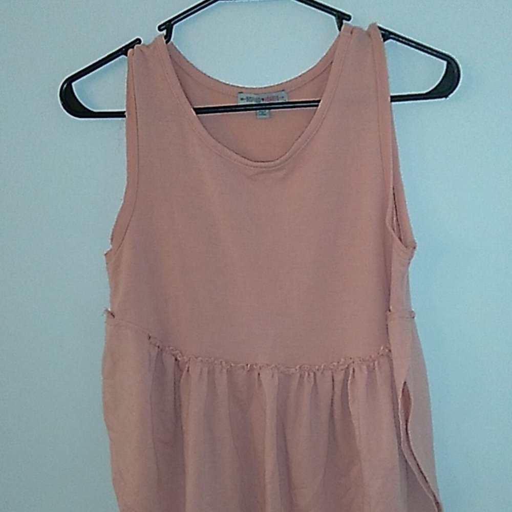 Pink flowy tank top